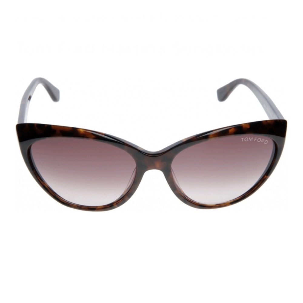 Tom Ford Martina Tortoise Cat Eye Sunglasses - Picture 2 of 16
